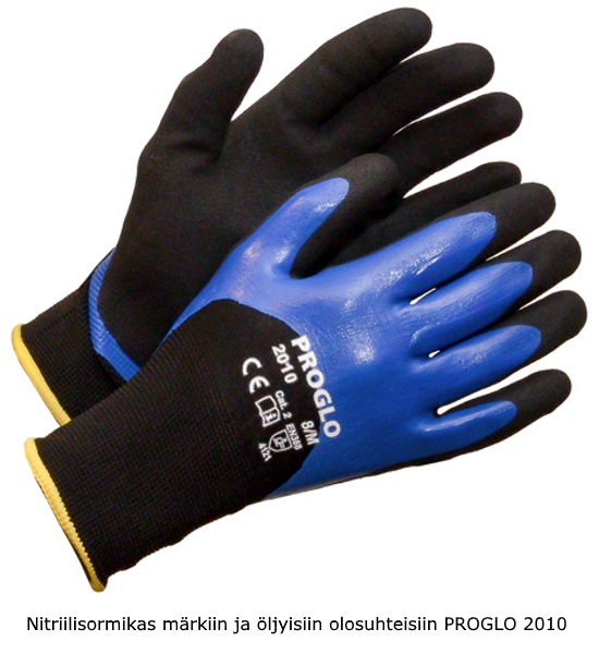 Nitriilikäsine tuplapinnoitettu