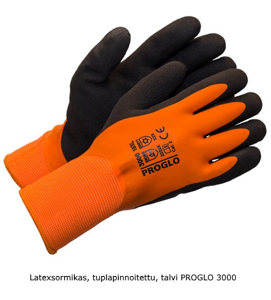 Lateksisormikas tuplapinnoitettu talvimalli