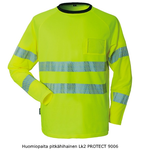 Huomiopaita pitkähihainen joustoheijastimet Luokka.2