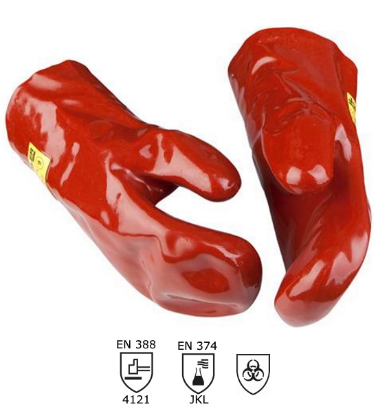 Kemikaalikäsine rukkanen musta