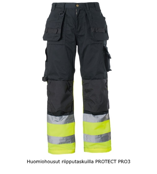 Huomiohousut riipputaskuilla