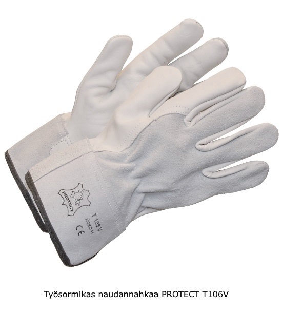 Suojakäsine naudannahkaa