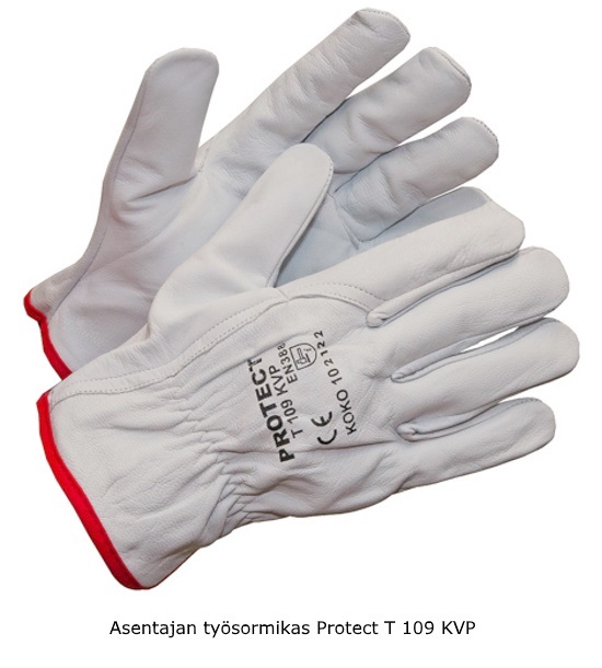 Asentajan nahkakäsineet vuohennahkaa