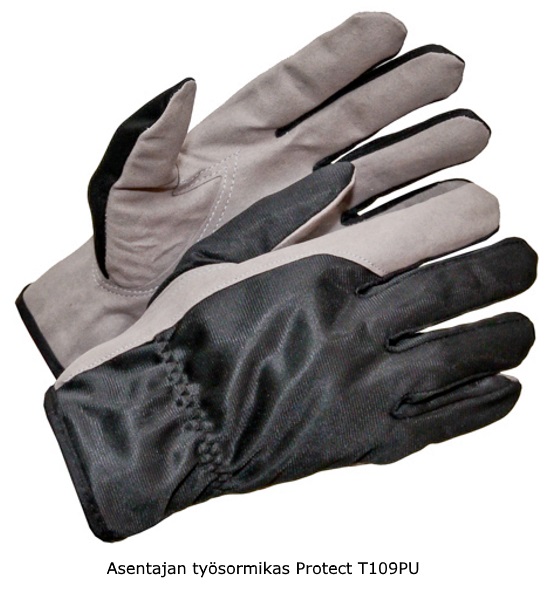 Synteettiset Asentajan käsineet