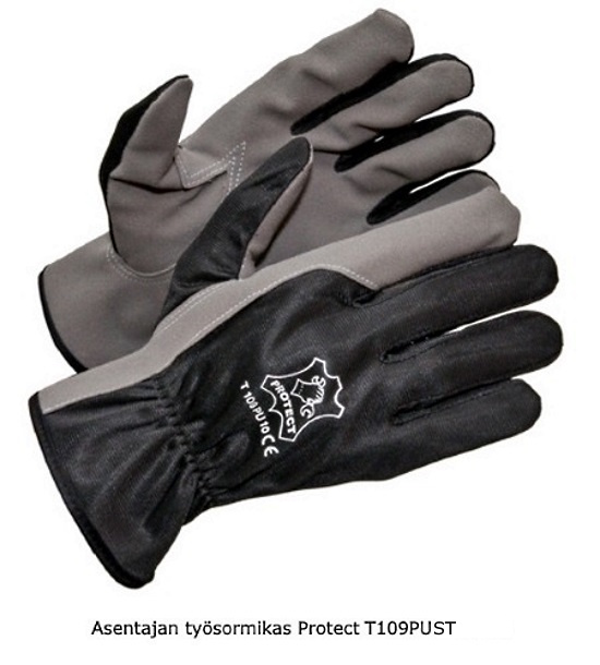 Asentajan synteettiset työsormikaat