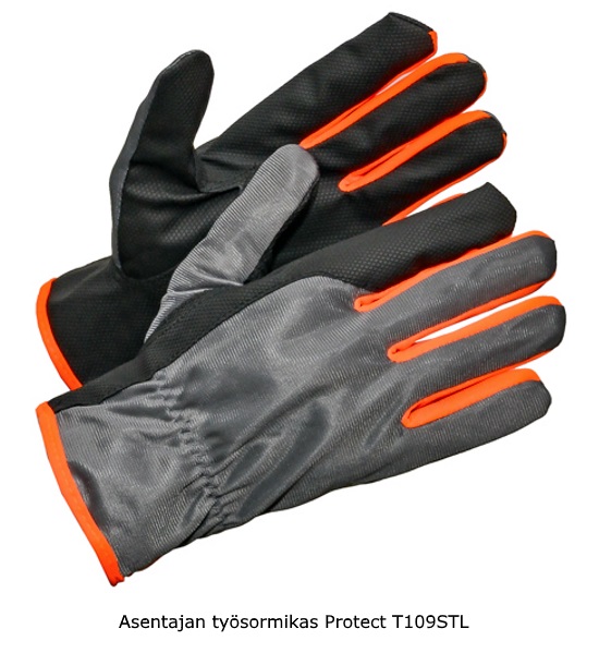 Asentajan synteettinen käsine