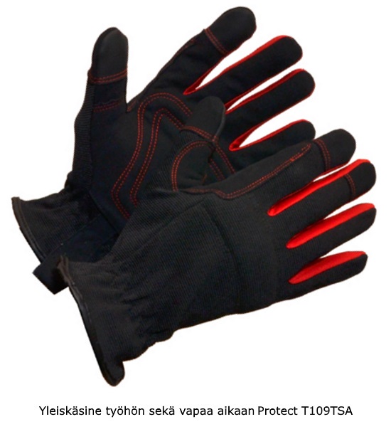 Käsineet työhön vapaa-aikaan