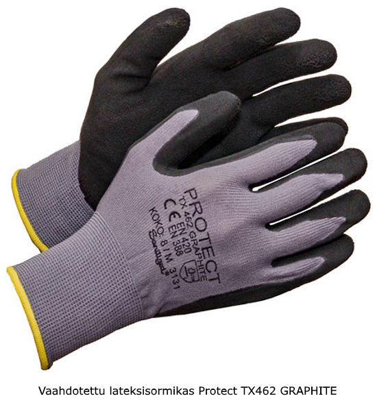 Sormikas vaahdotettu latexpinnoite